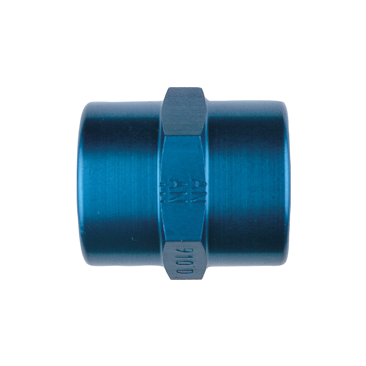 1/2 NPT Female Pipe Coupler, Aluminum, Blue | Quarter-Max