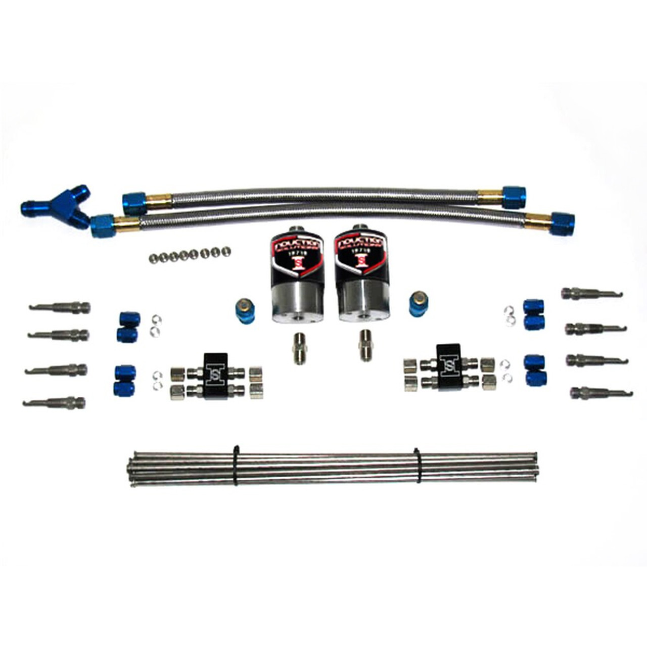 I/S Single Stage EFI Dry Nitrous Plumb Kit, Annular Nozzles, .125 SuperMax Nitrous Solenoids | Quarter-Max