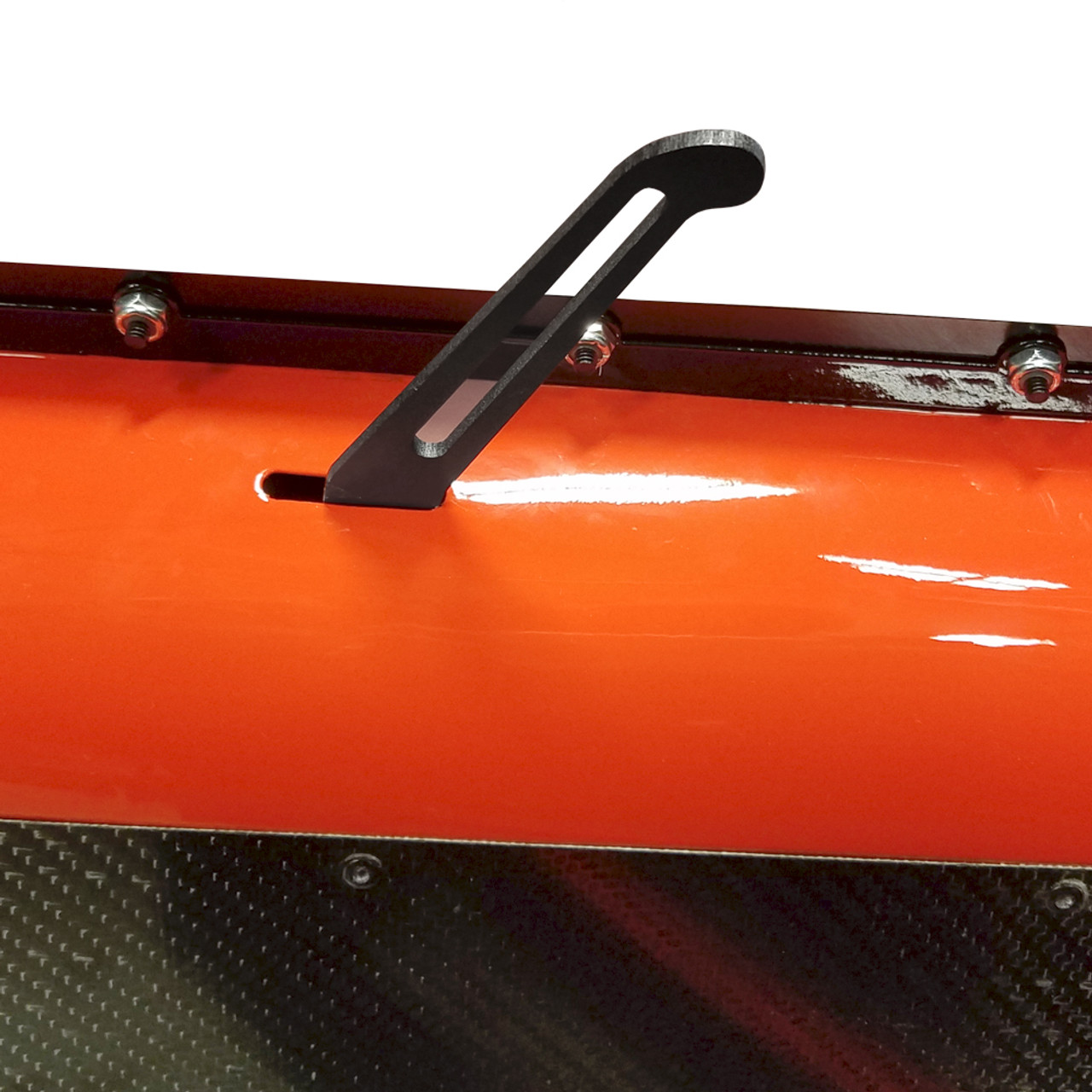 Interior Door Handle, 8.75 in., Aluminum, Black Anodized | Quarter-Max