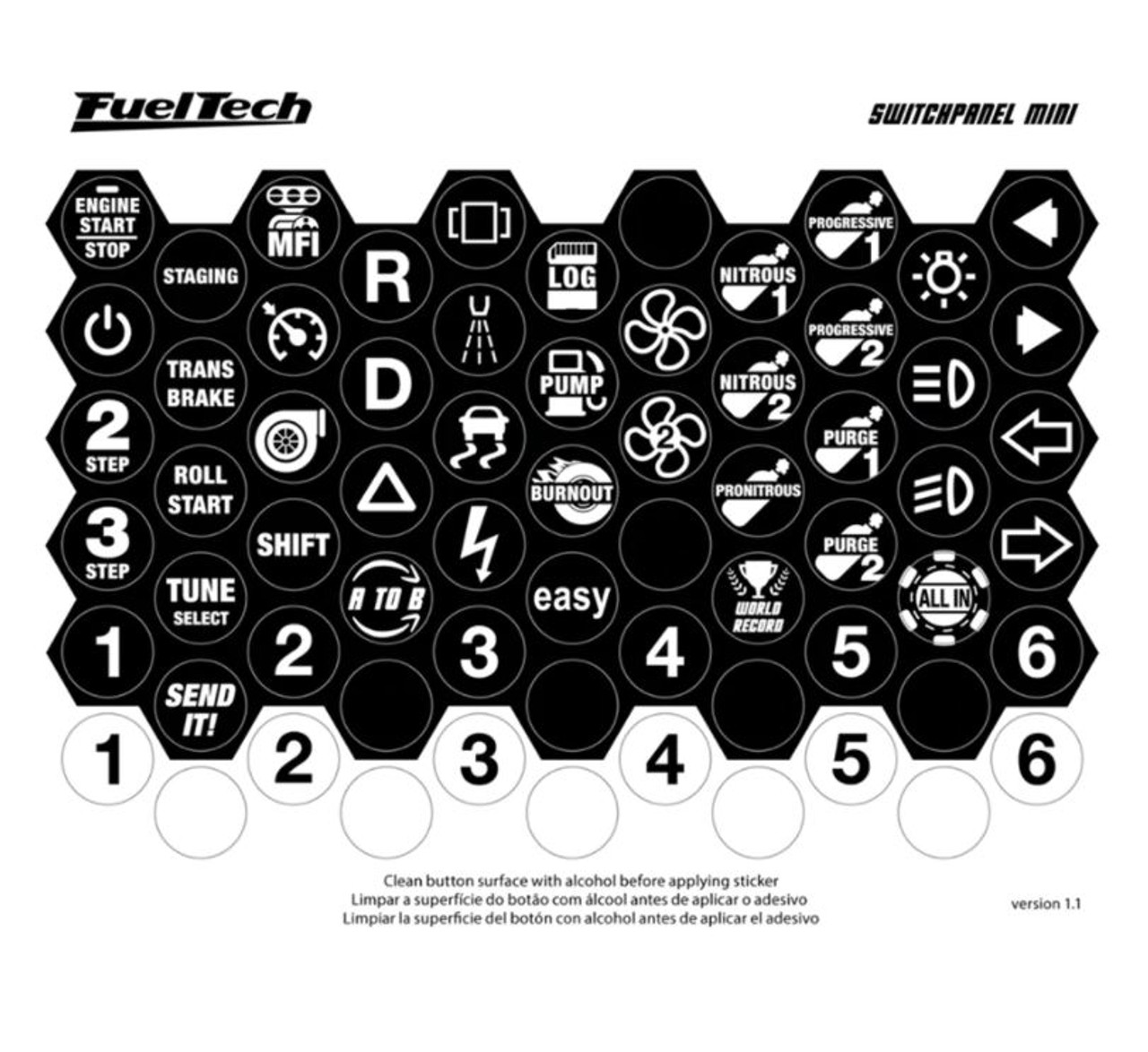 FuelTech 5022100302 SwitchPanel, 8 Mini | Quarter-Max