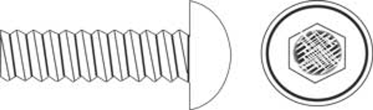 Button Head Socket Cap Screw, Stainless Steel, 10-32 x 5/8 in. | Quarter-Max