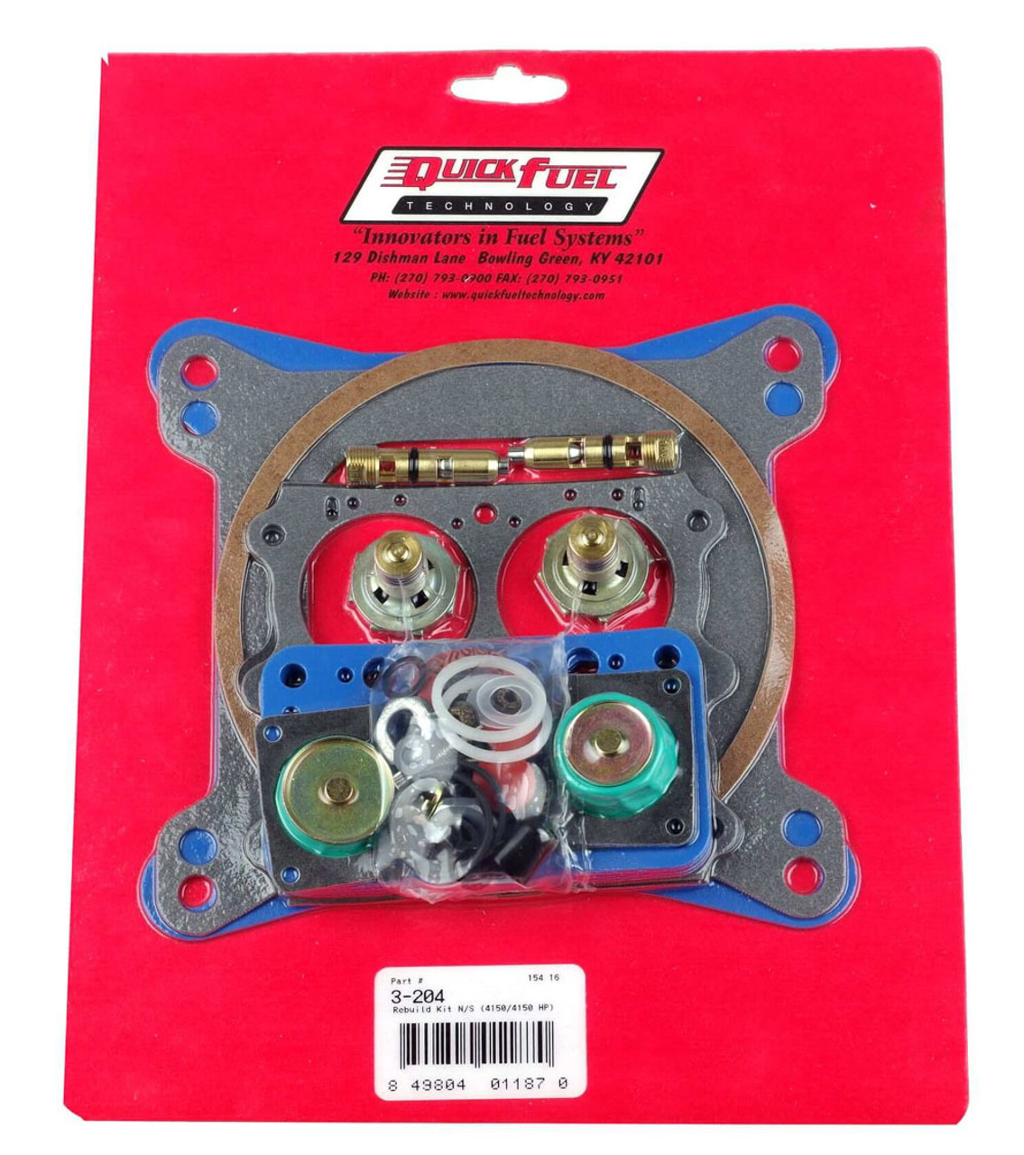 Non-Stick Rebuild Kit; 4150 D.A. 390-850 CFM