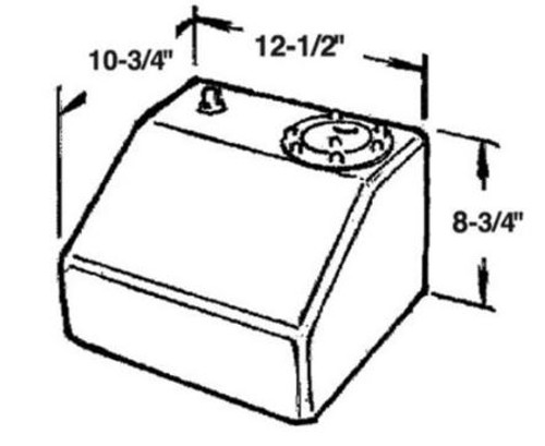 JAZ Products 4 Gallon Econo Rail Fuel Cell | Quarter-Max
