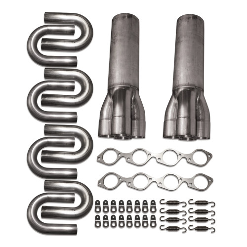 BBC Stainless Steel Side Exit Header Kit