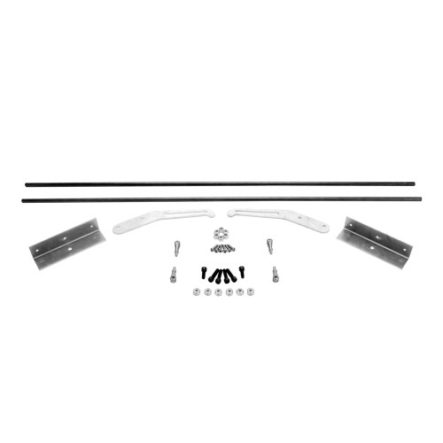 Interior Door Handle Kit, 6 in. Raw Aluminum Handles | Quarter-Max