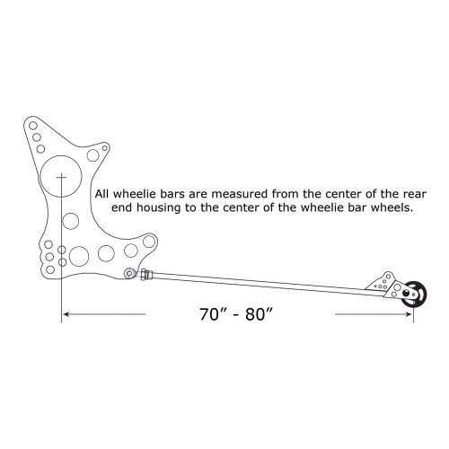 Quarter-Max 70 in. Quarter-Max Wheelie Bar Kit | Quarter-Max
