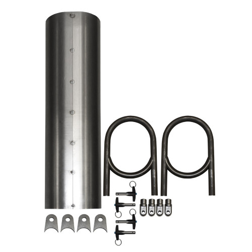 Driveshaft Tunnel Kit, Tack Welded Cover, 24 in., 4130 | Quarter-Max