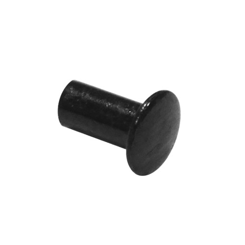1/8 in. x 3/16 in. Long Semi-Tubular Smash Rivet, Steel, Black | Quarter-Max