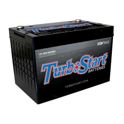TurboStart S12V3465 12V AGM Race Battery | Quarter-Max