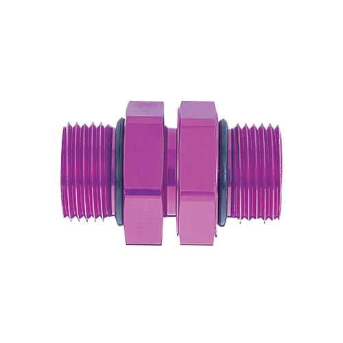 MagnaFuel MP-3028 -10 AN to -8 AN Male Coupler Fitting, Aluminum, Purple | Quarter-Max