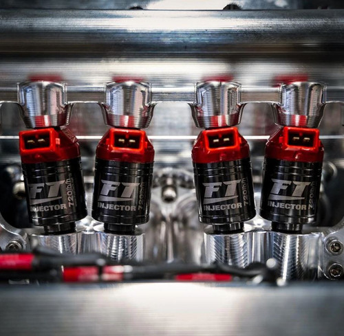 FuelTech 5010108244 Fuel Injector, 520 LB/H, O-Ring/-6 ORB Fitting | Quarter-Max