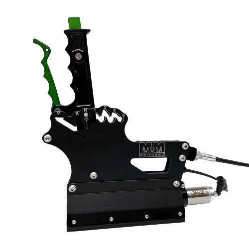 M&M 4-Speed Reverse Pattern Shifter, Green | Quarter-Max