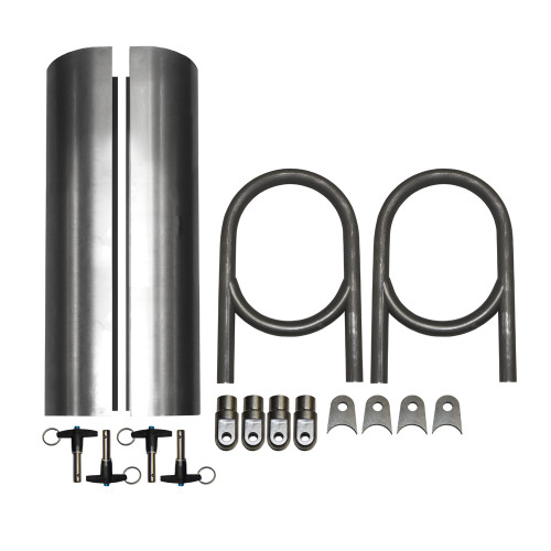 Driveshaft Tunnel Kit, Unwelded Cover, 18 in., 4130 | Quarter-Max