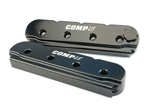 GM LS Billet Valve Cover Set Black Finish