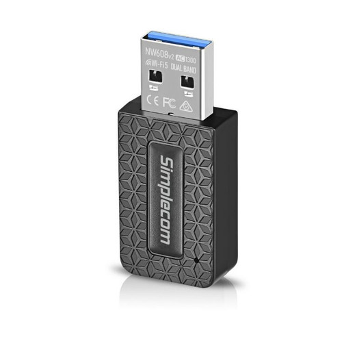 Simplecom NW602 AC600 Dual Band Nano USB WiFi Wireless Adapter