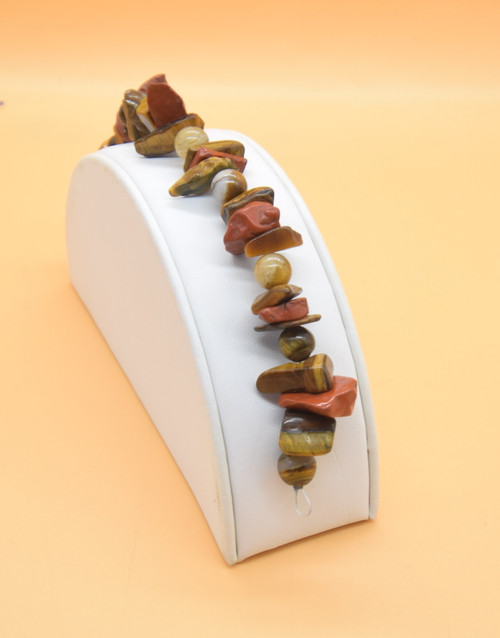 Red Jasper Chips & Tiger Eye bracelet