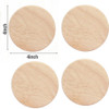 Set of 4 - 4" Round Wooden Coasters