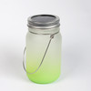 SET of 8 - 15 Oz Solar Fairy Light Sublimation Glass Lantern with Wire Handle