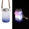 Set of 8 - 15 Oz Solar Fairy Light Sublimation Glass Lantern with Rope Handle