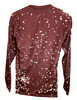 Adult Unisex Faux Bleach Long Sleeve T-Shirt - Aggie Burgundy