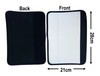 White Neoprene Sublimation Seat Belt Cover - Pack of 2