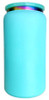 16 Oz Powder Coat with Rainbow Plating Metal Soda Can Tumbler w/ Push In Lid - 7 Colors Available
