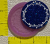 Round Leaf Frame Etched with Hole Mold - Small