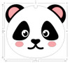 Panda Head with Hole Mold - Small