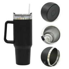 40oz Powder Coat V1 Tumbler with Handle