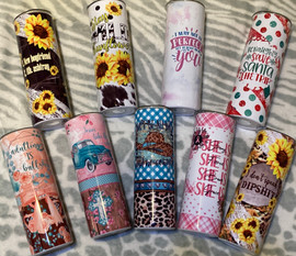 20oz Finished Sublimation Tumbler Wholesale Lot #1010 - FREE SHIPPING