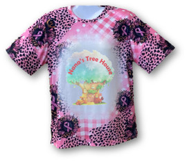 Adult Unisex Faux Bleach T-Shirt - Pink Out  w/ FREE Tumbler Wrap Digital Download