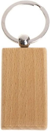 Rectangle Wooden Keychain - Small