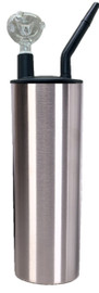 20oz Stainless Straight Cold Smoke/Hookah Push In Lid Tumbler