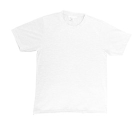 Youth Unisex Short Sleeve Crew Neck Polyester Sublimation T-Shirt - WHITE