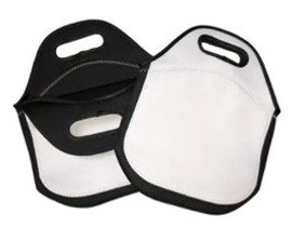 Sublimation Neoprene Lunch Tote with Black Side Seams and Bottom - Medium