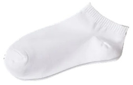 10 Pair - Adult Sublimation Ankle Socks - White