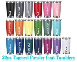 20oz Tapered Powder Coat Tumbler