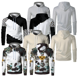 Adult Unisex Sublimation Hoodie with Front Pocket - 4 Styles / Colors Available
