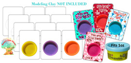 Set of 12 SubMDF Valentine's Day Play-Doh Holder Blanks with SVG/PNG Included