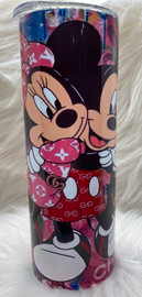 Two High Fashion Mice LV Drinkware Front