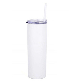 20oz Glossy Straight with Slide Lid Sublimation Tumbler