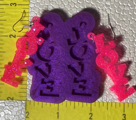 LOVE Earrings Mold