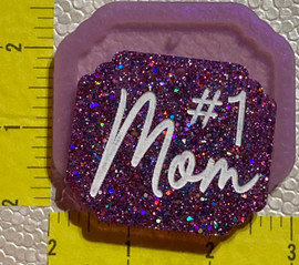 #1 Mom Etched with Hole Mold - Medium