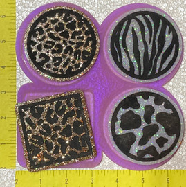 Animal Print 3" Coaster Palette