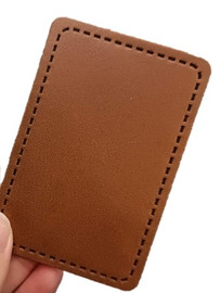 Faux Leather 2" x 3" Rectangle Patch with Adhesive Back