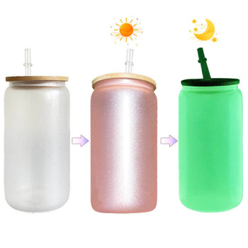 20oz Sublimation Glass Tumbler With Bamboo Lid Heat Transfer Printing  Sublimation Water Bottles Gradient Color Drinking Cup From Kevinliu2765,  $0.84