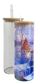 20oz Sublimation Tumbler Snow Globe