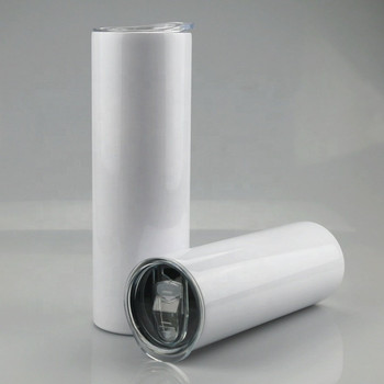 20oz Glossy Straight with Slide Lid Sublimation Tumbler