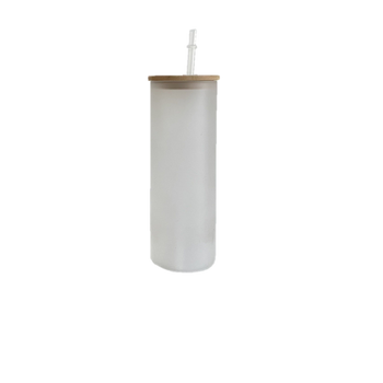 Pack of 25 - WHOLESALE 16oz Glass Tumbler w/ Straw & Bamboo Lid – Meraki  Design Studio