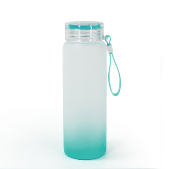 17oz Mint Glass Water Bottle